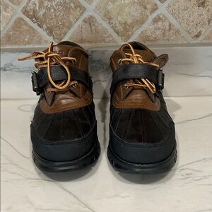 Polo Ralph Lauren Black and Brown Rain Boots